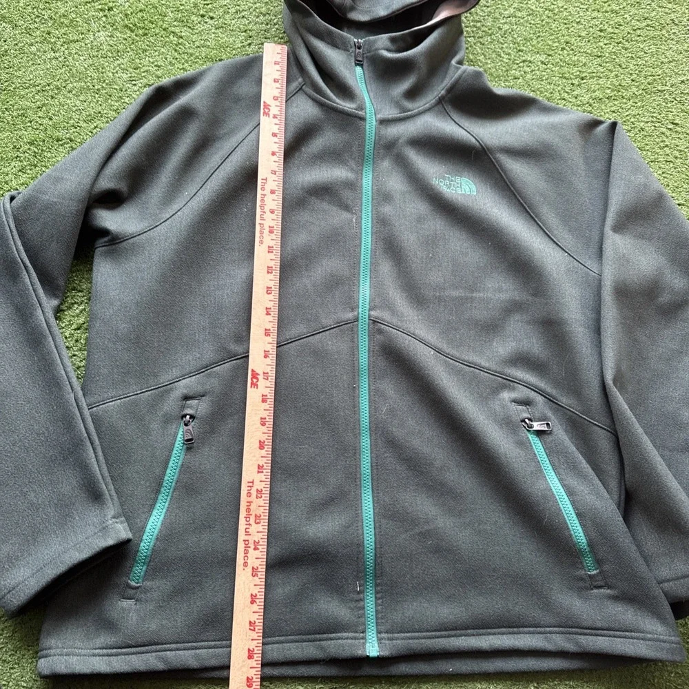 The North‎ Face Jacket Mens Extra Large Green Windstopper Fleece Softshell